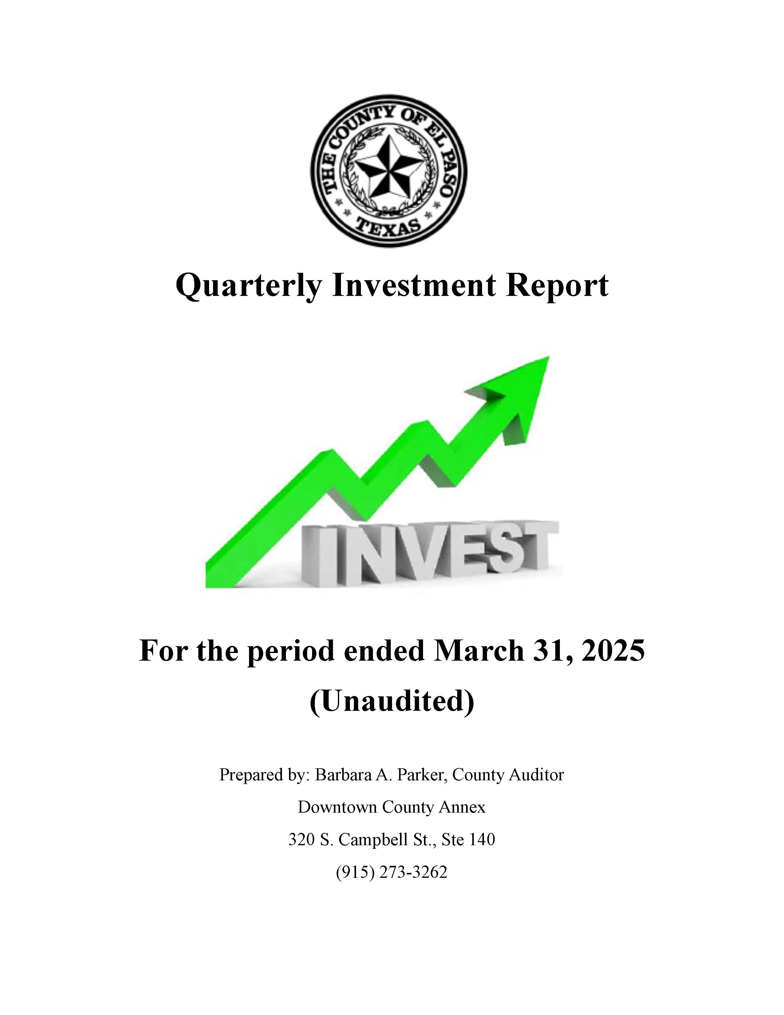 Cover Investment Quarterly Report 02-2025